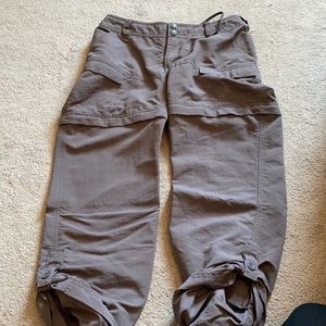 North face zip off pants